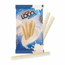 Вафельні трубочки «Choco Loco» з молочною начинкою
