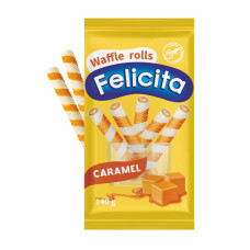 Вафельні трубочки «Felicita» з карамельною начинкою