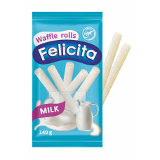 Вафельні трубочки «Felicita» з молочною начинкою